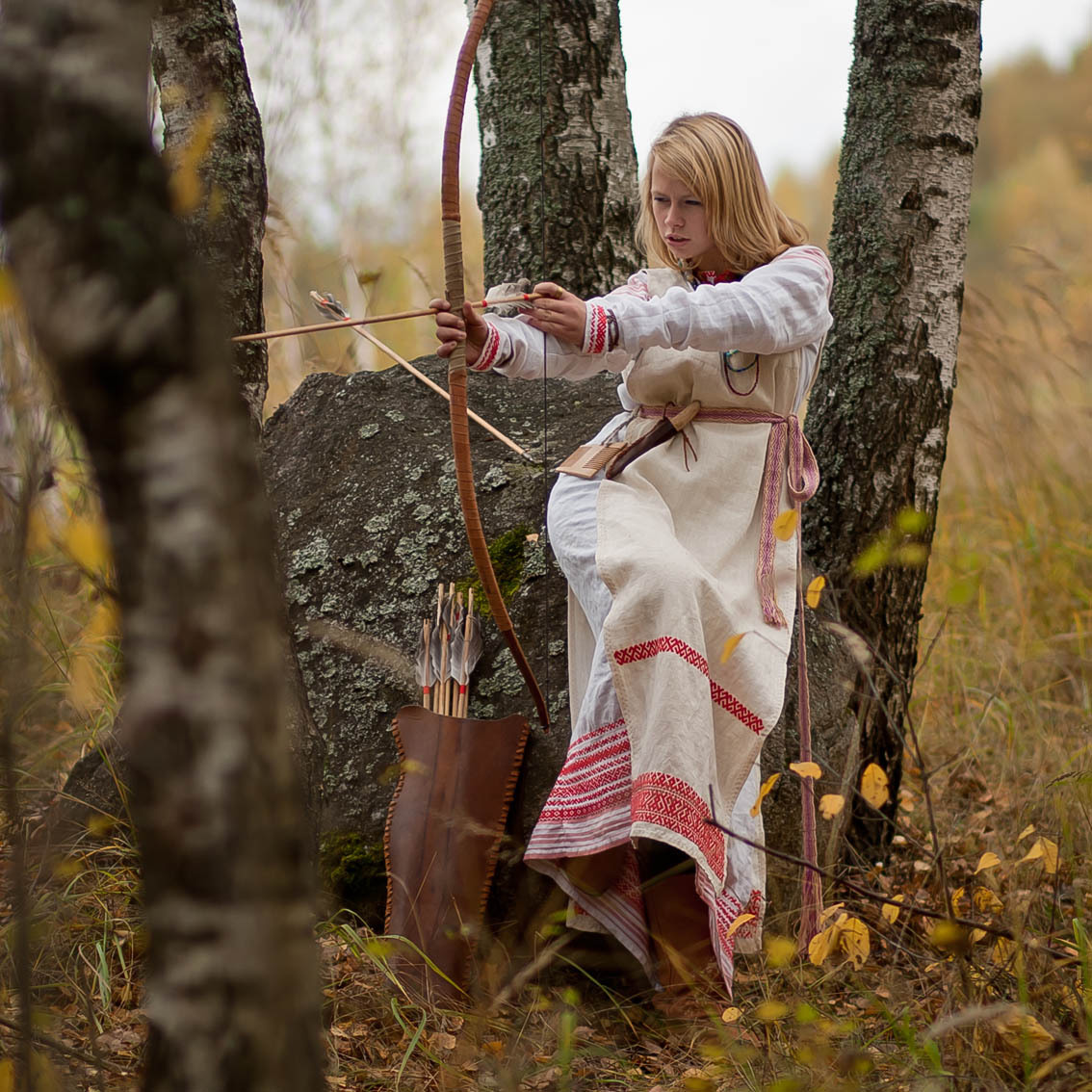 Sexy photo Girls in Slavic costumes in Baghdad